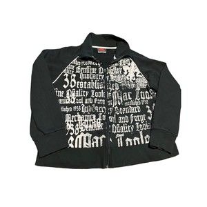 MAC TOOLS BRAND Full Zip Sweatshirt Women’s Medium Black/pink HTF